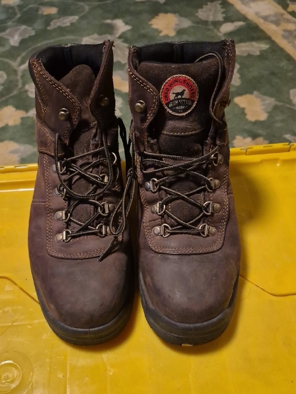 Irish Setter Brown Leather Lace-Up Work Boots